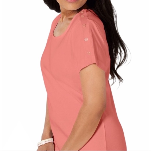 Karen Scott Sport Short Sleeve Cotton Dress NWT - Picture 4 of 5